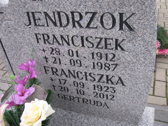 Franciszka Jendrzok 1923 Herby - Grobonet - Wyszukiwarka osób pochowanych